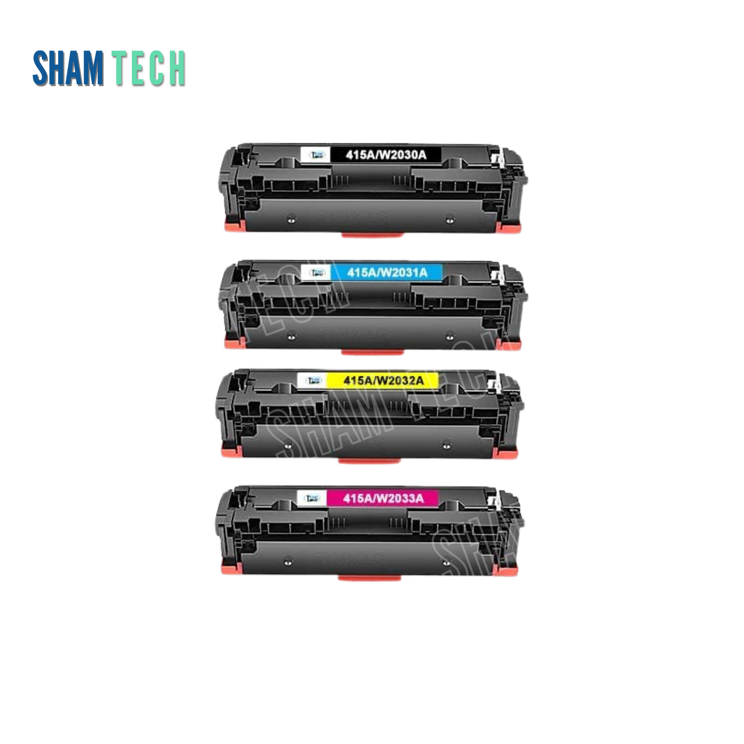 محبرة ليزرية ملونة HP 415A 2030A/2031/2032/2033 بدون شريحة