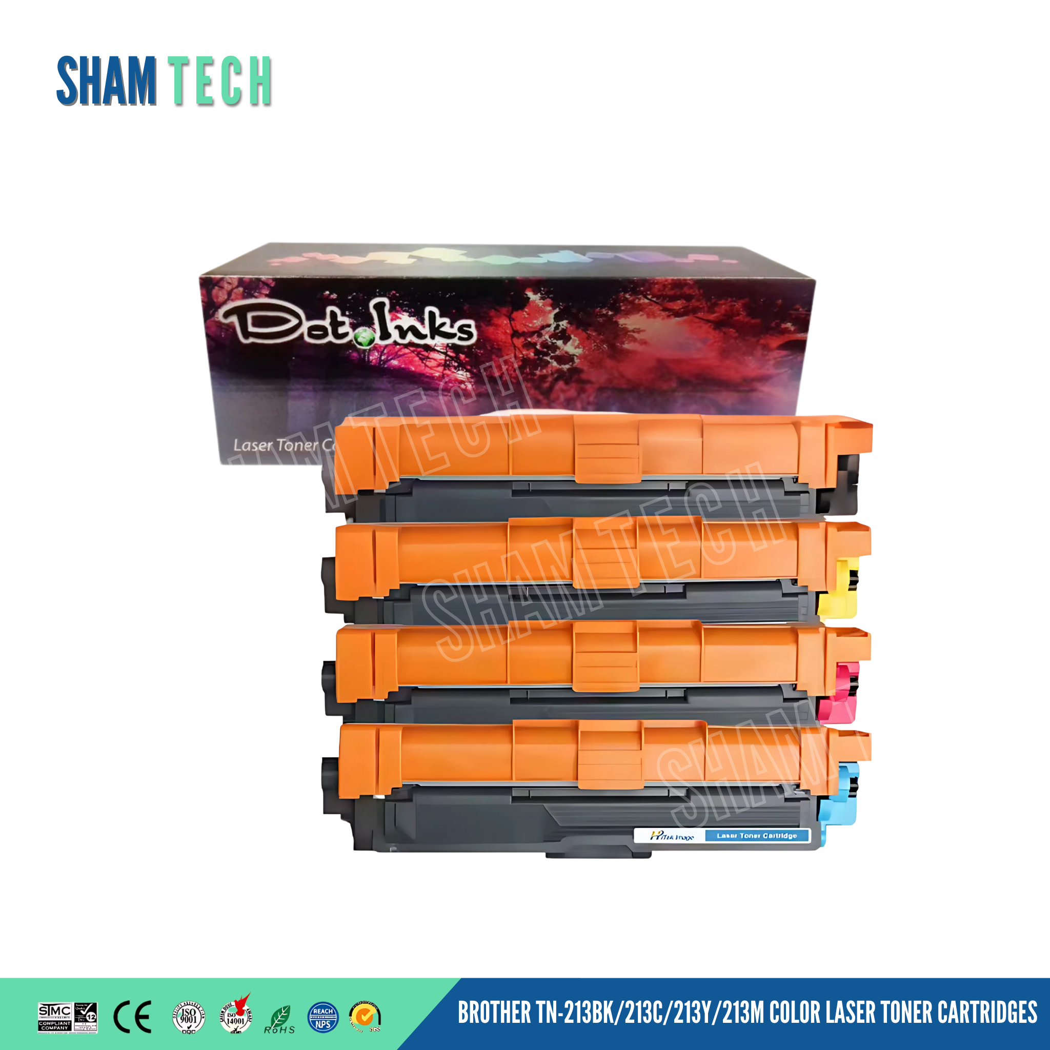 محابر برازر ليزرية ملونة   TN-213BK/213C/213Y/213M