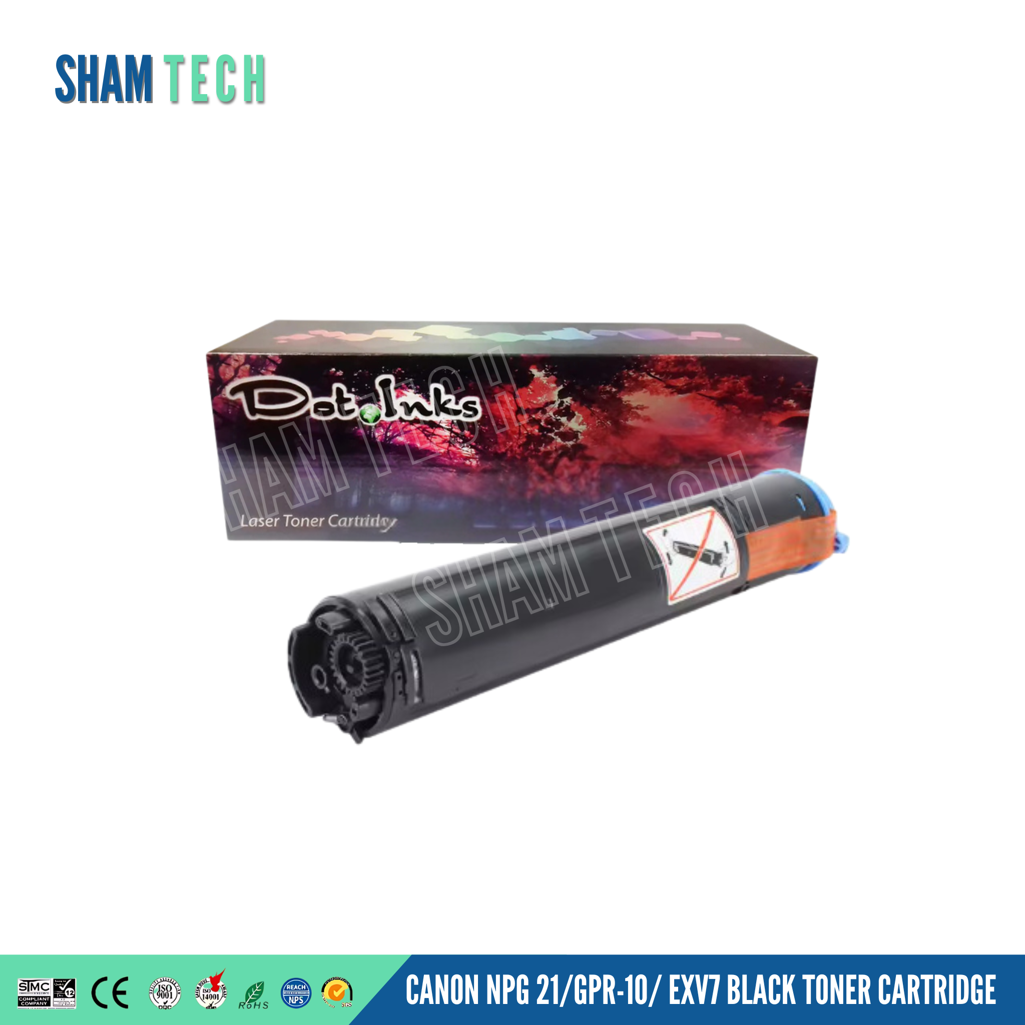 Compatible Canon NPG 21/GPR-10/ EXV7 Black Toner Cartridge