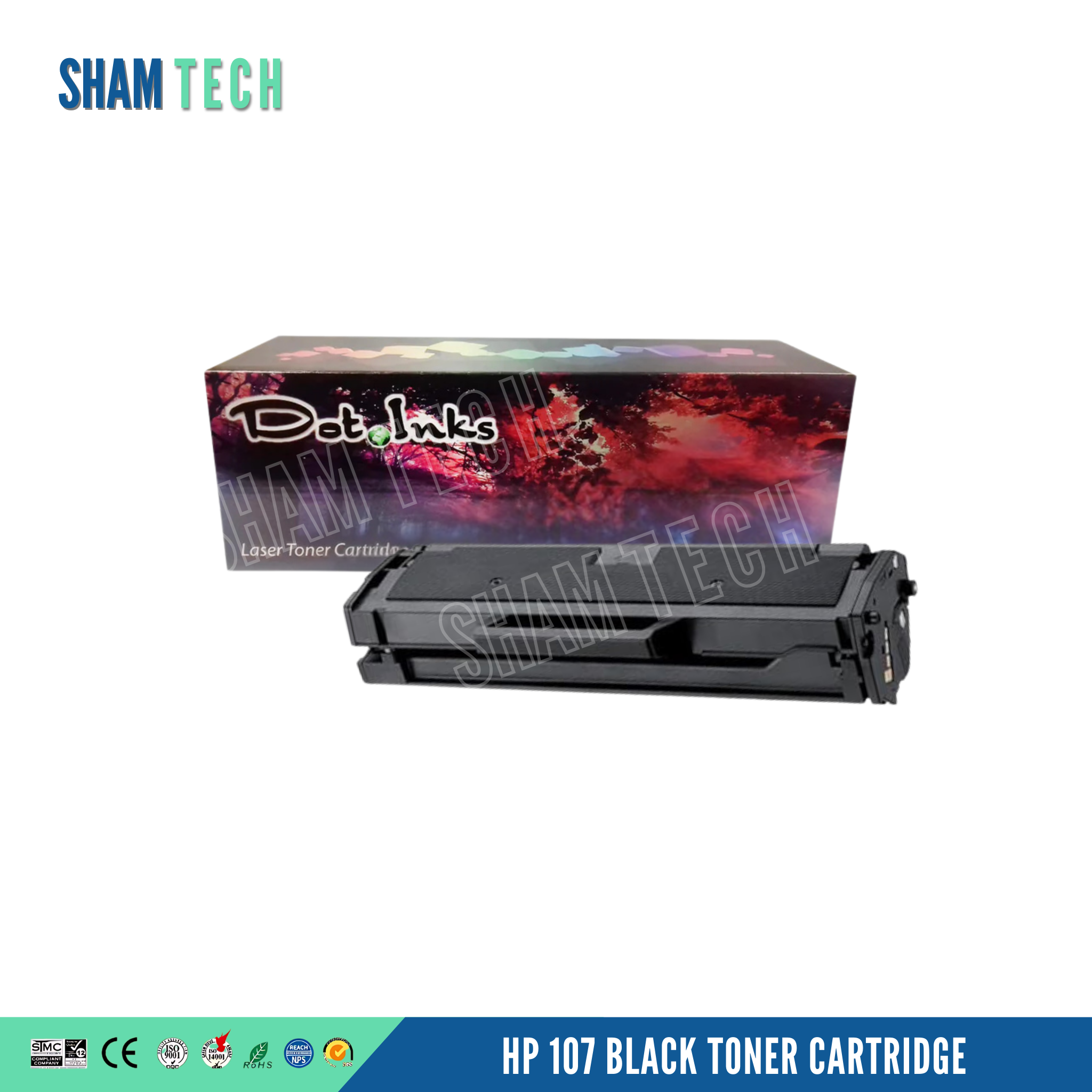 Compatible HP 107 Black Toner Cartridge
