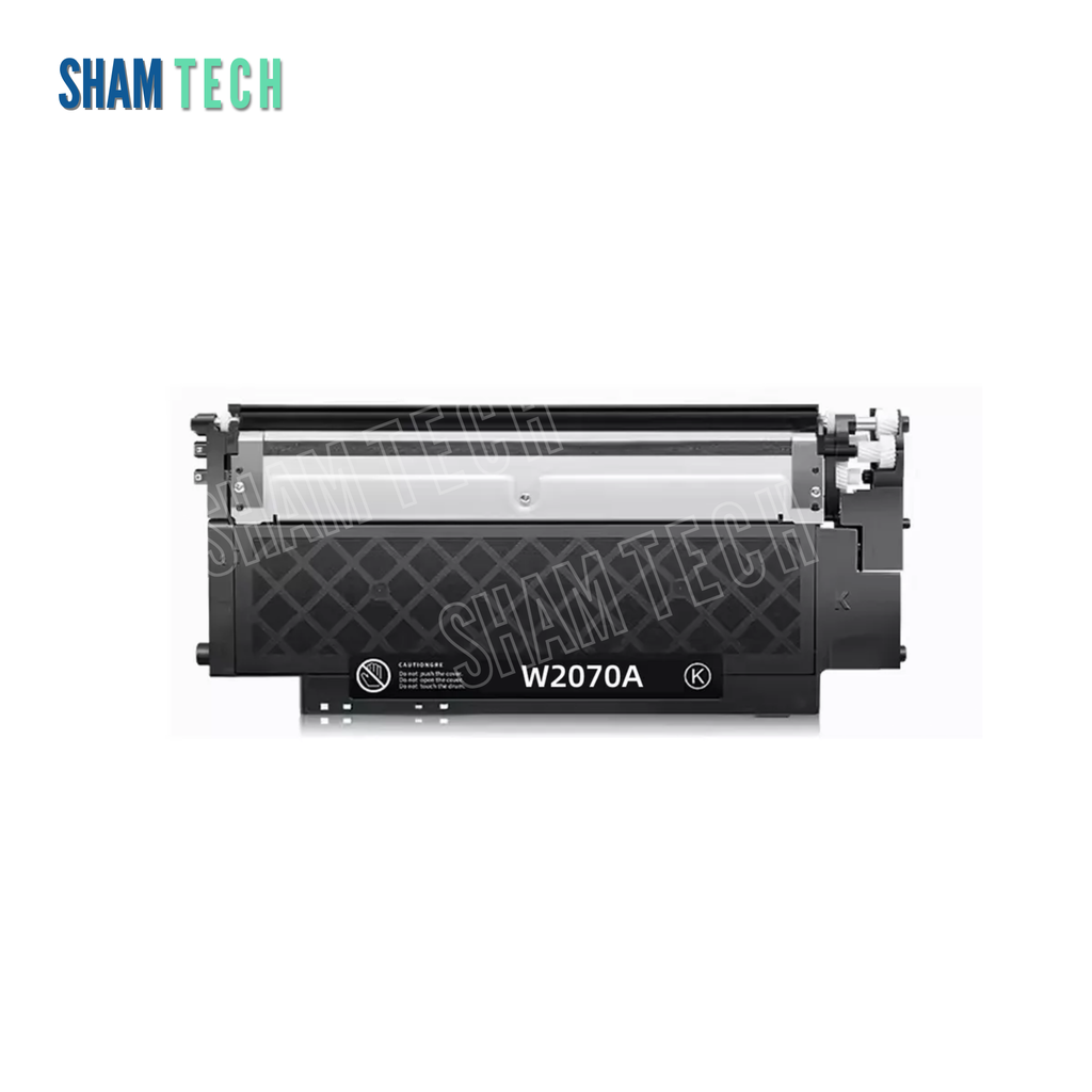 An image of HP 117A Black toner cartridge, model number (W2070A), On a white background.