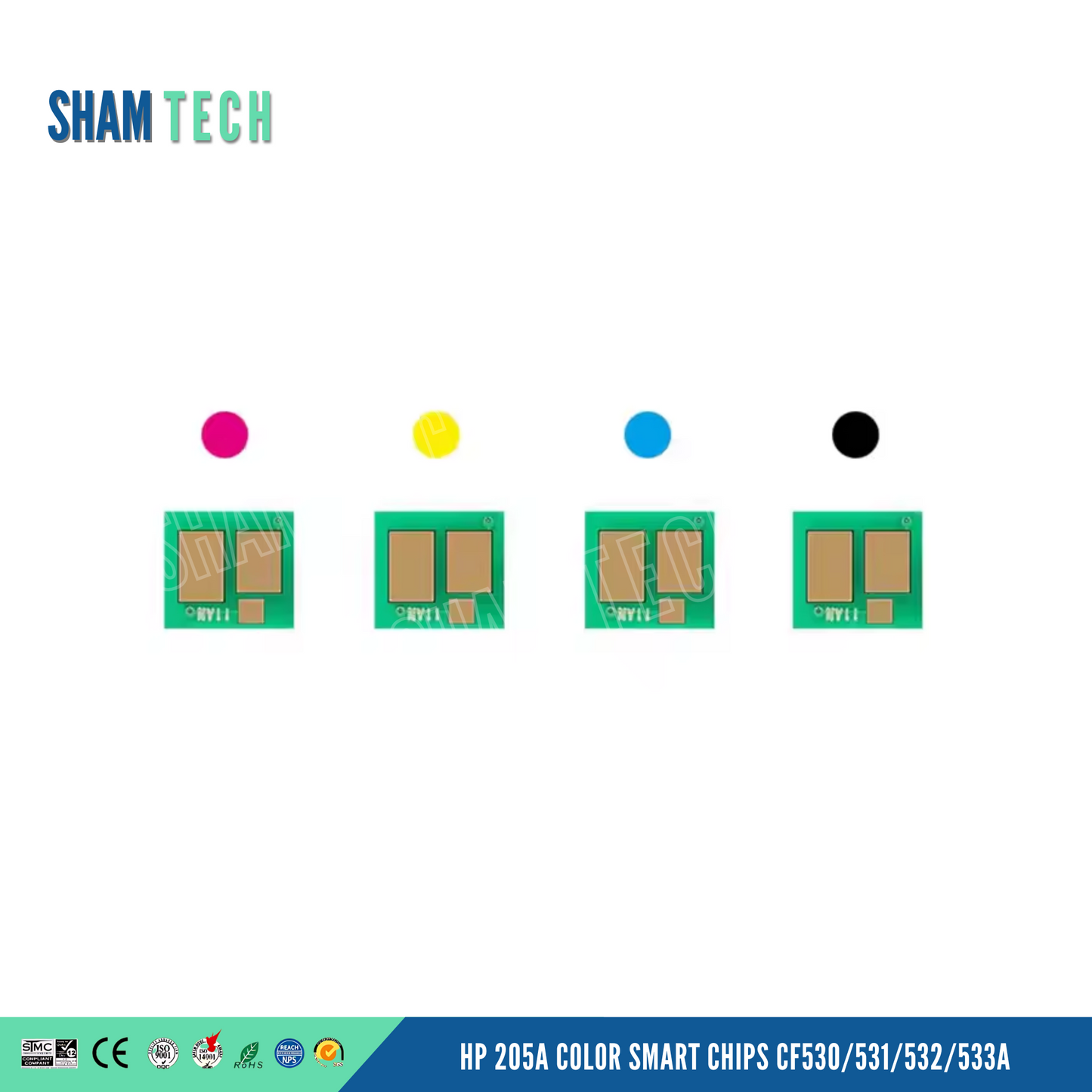Compatible HP 205A Color Smart Chips CF530/531/532/533A