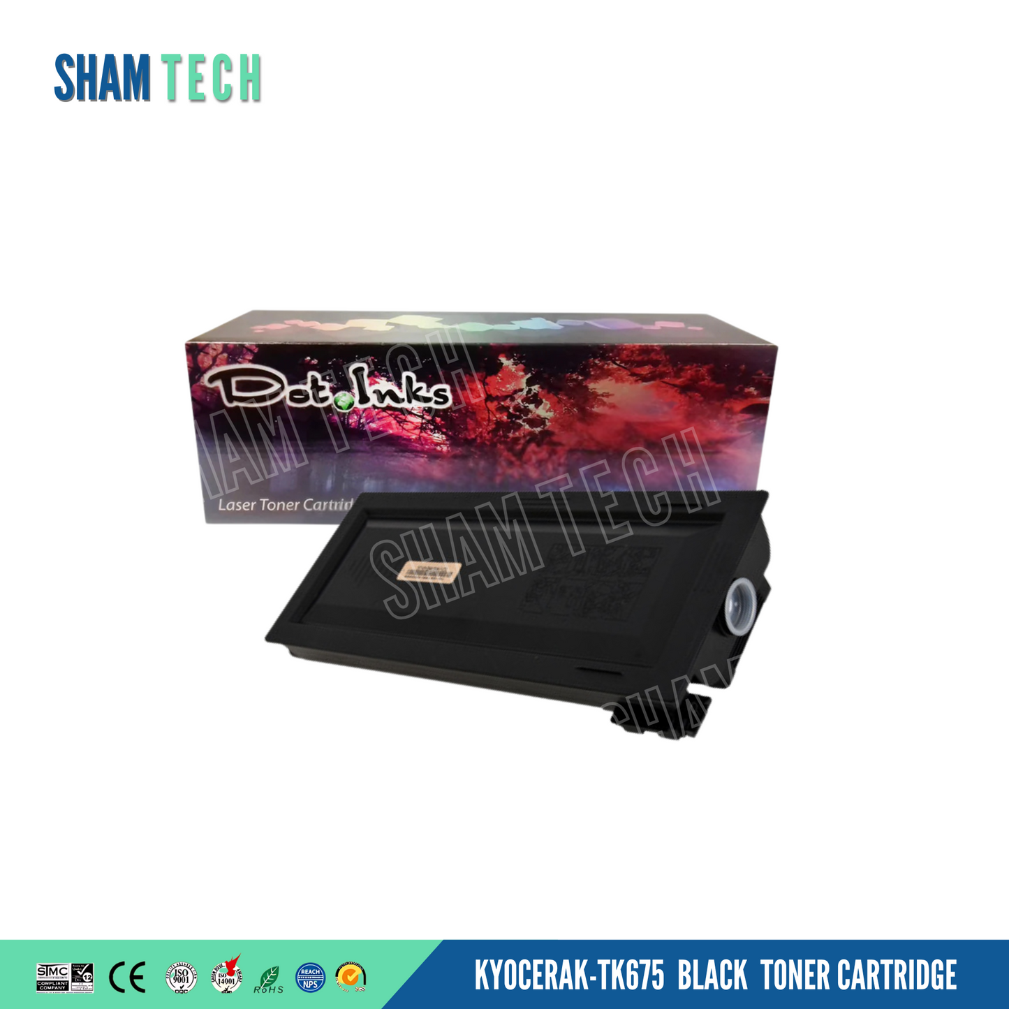 Compatible KyoceraK-TK675  Black  Toner Cartridge