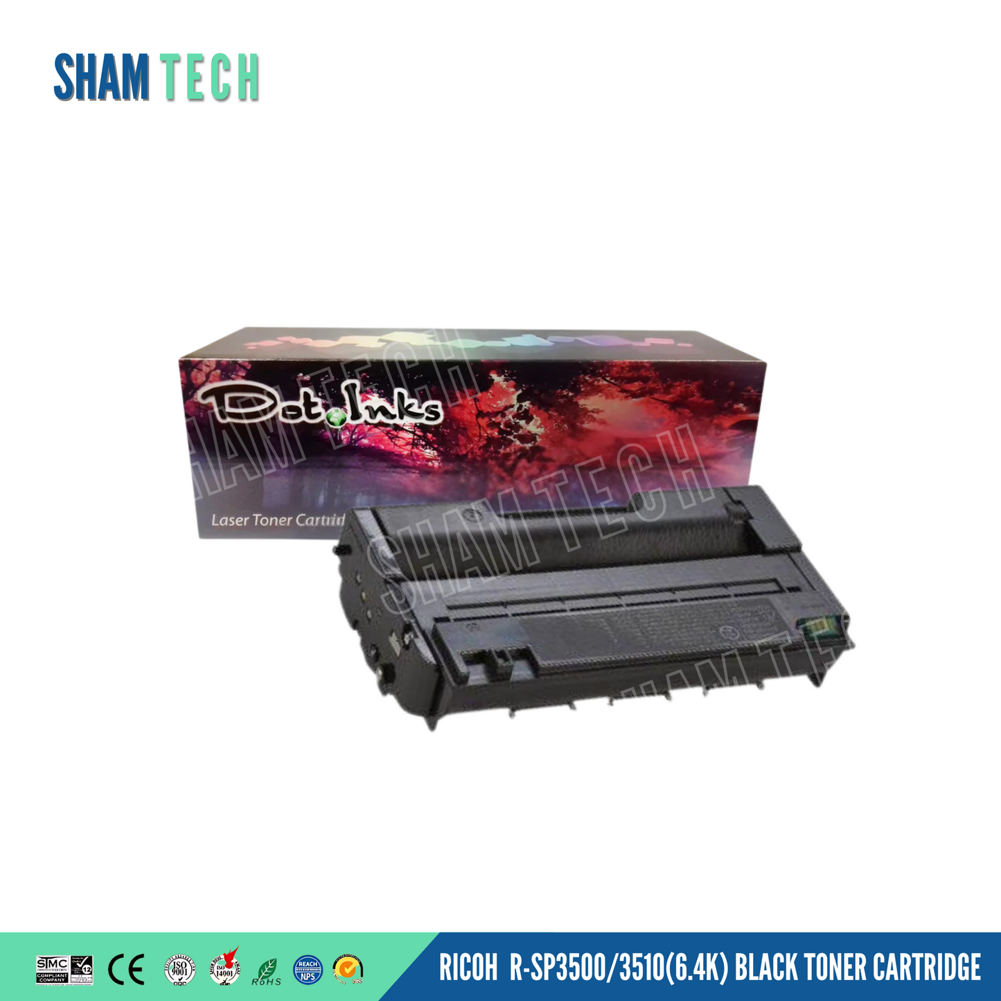 Compatible Ricoh  R-SP3500/3510(6.4K) Black Toner Cartridge